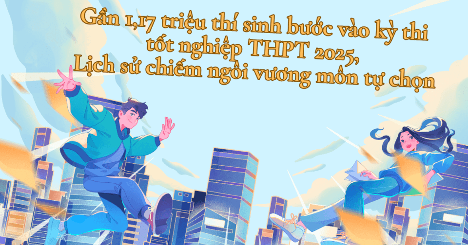 Gần 1,17 triệu thí sinh bước vào kỳ thi tốt nghiệp THPT 2025, Lịch sử chiếm ngôi vương môn tự chọn