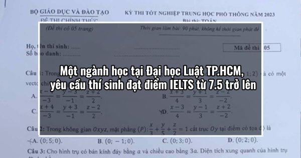 Đề toán của năm nay được cho là khó hơn cả đề thi minh họa và đề thi của năm trước