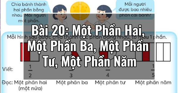 Bài 20: Một Phần Hai, Một Phần Ba, Một Phần Tư, Một Phần Năm
