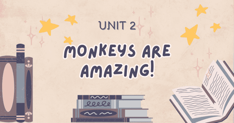 Unit 2: Monkeys are amazing!